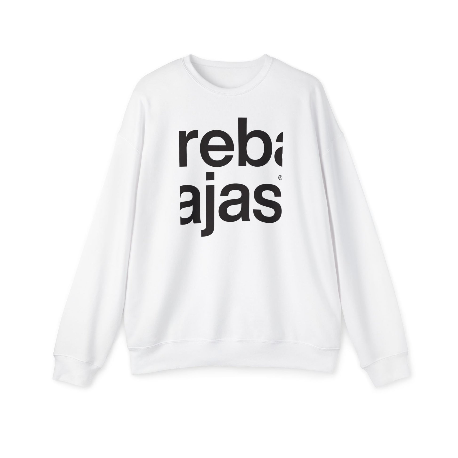 rebajas unisex drop shoulder sweatshirt - classic white