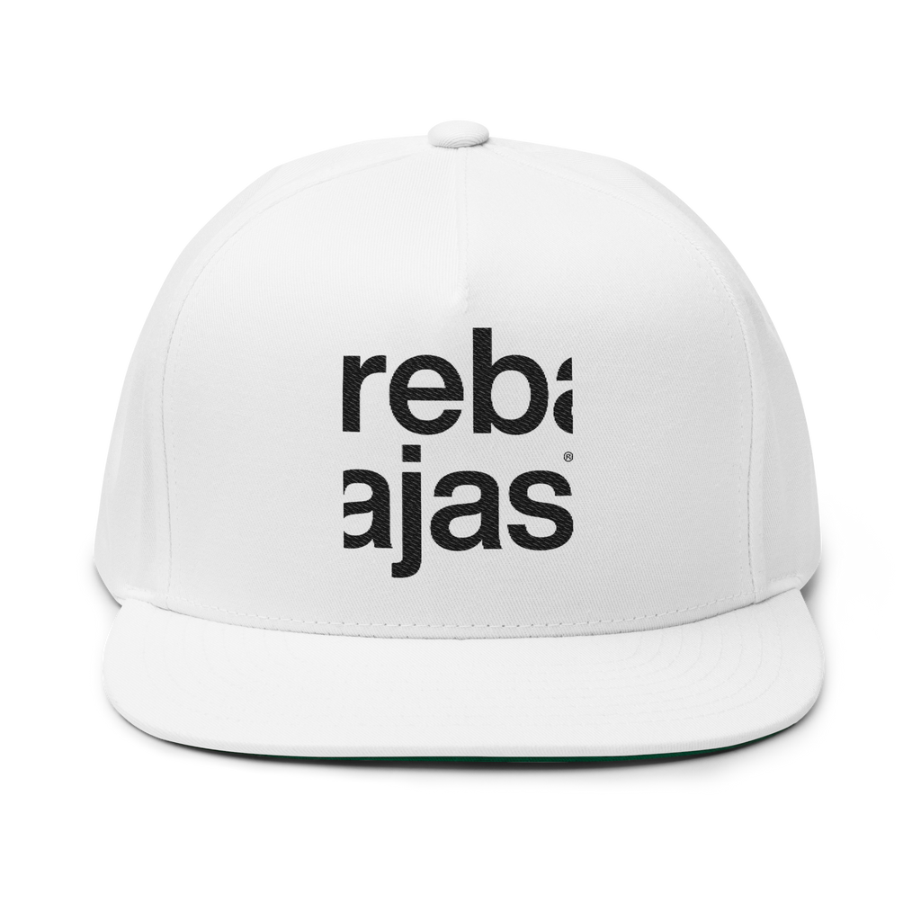 rebajas - embroidered flat bill cap