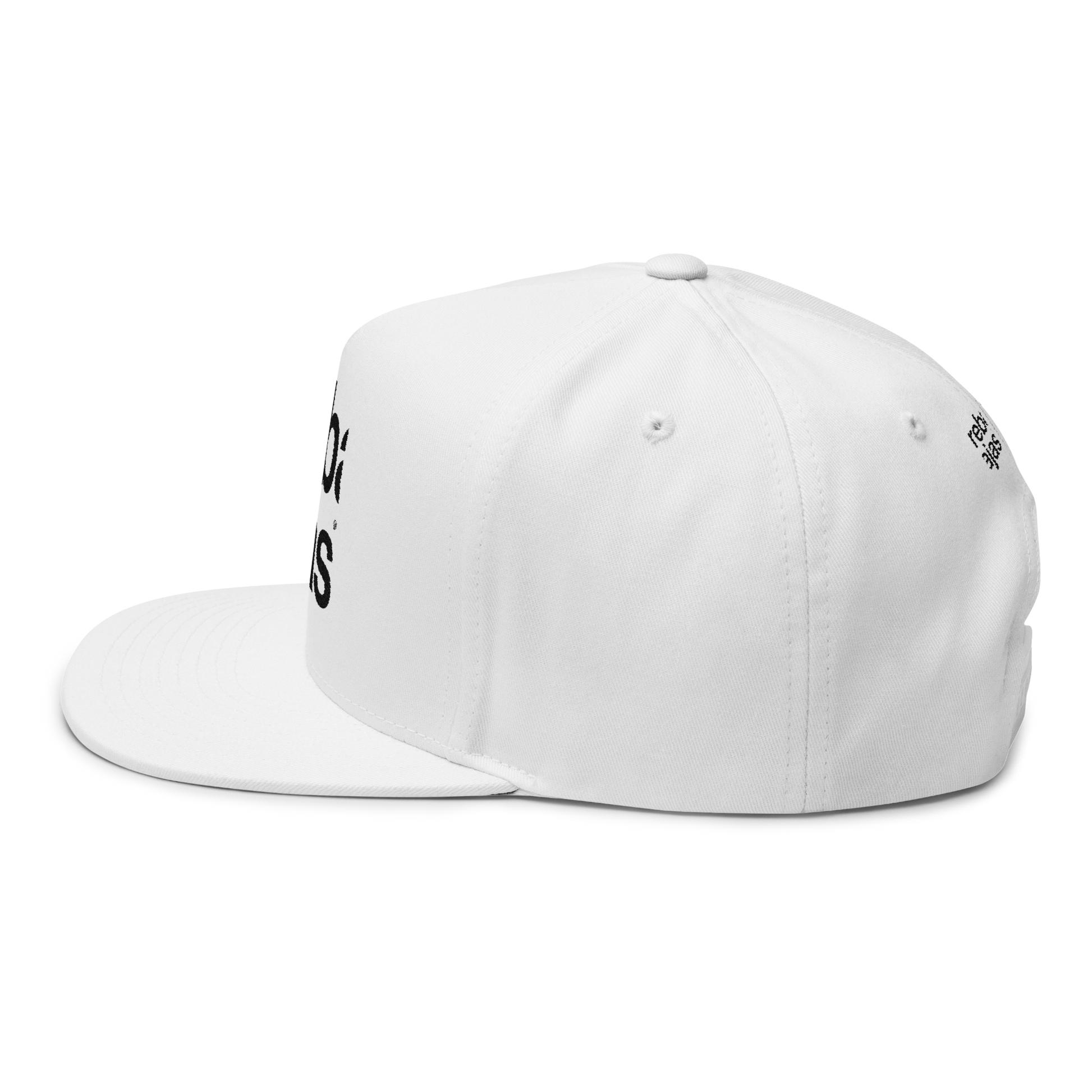 rebajas - embroidered flat bill cap